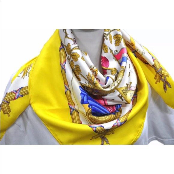 Hermes Republique Francaise Liberte Egalite Fraternite Scarf, Carre 90 - Picture 8 of 10